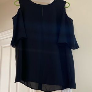 Black Banana Republic Top w/ “Open Shoulder Holes”
